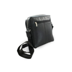 Čierne veľké kožené pánske crossbody Iker