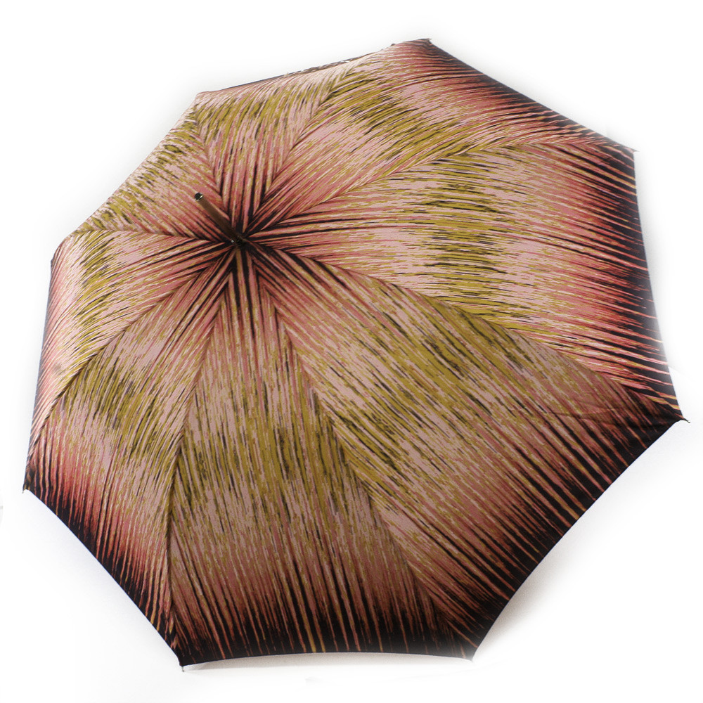 Hnedý farebný vystreľovací dámsky holový dáždnik Carpetta