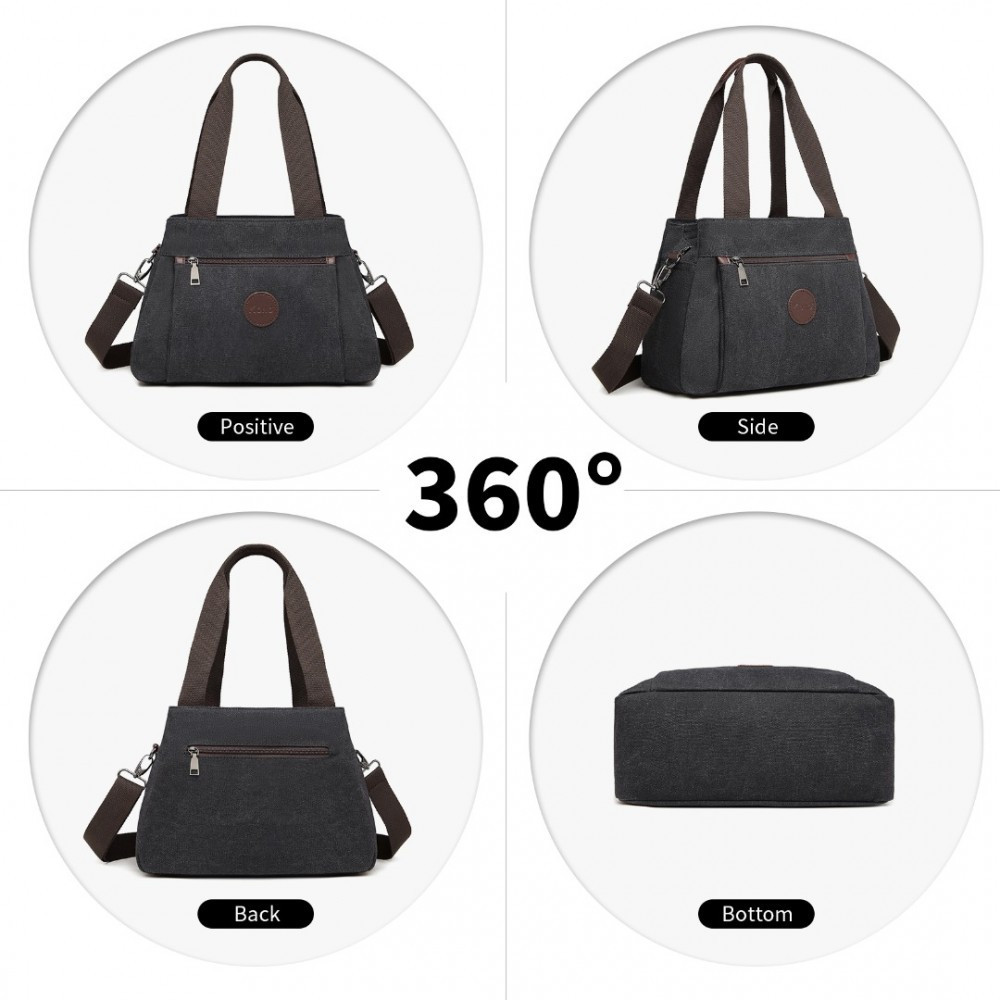 Černá dámská crossbody taška Cedra
