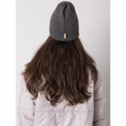 Tmavosivá dámska pletená čiapka Daraska