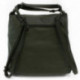 Tmavě zelená dámská kabelka s kombinací batohu Devara