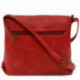 Červená dámská klopnová kabelka Esenica