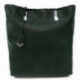 Tmavě zelená dámská zipová kabelka do ruky i přes rameno Nyla
