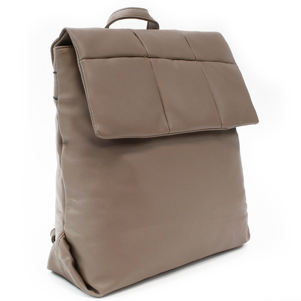 Svetlo hnedý elegantný dámsky batoh s prešívaním Rabia