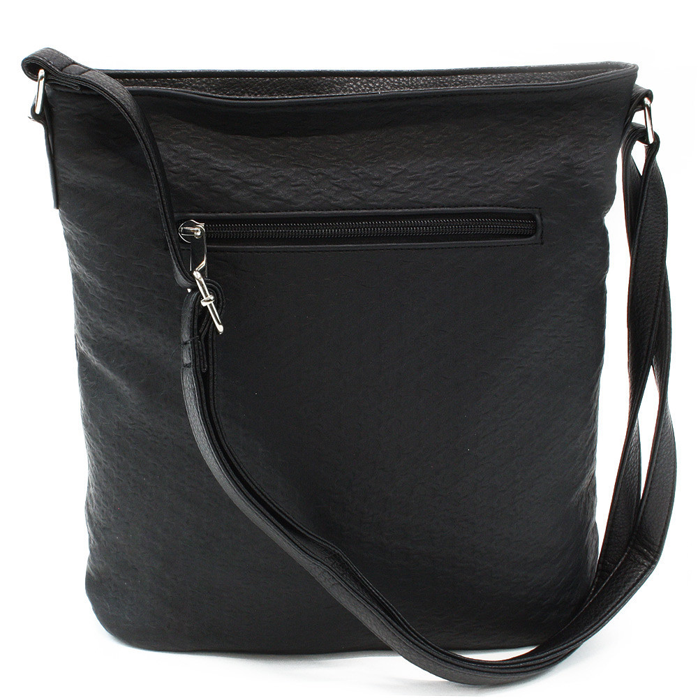 Černá dámská zipová crossbody kabelka Betuel