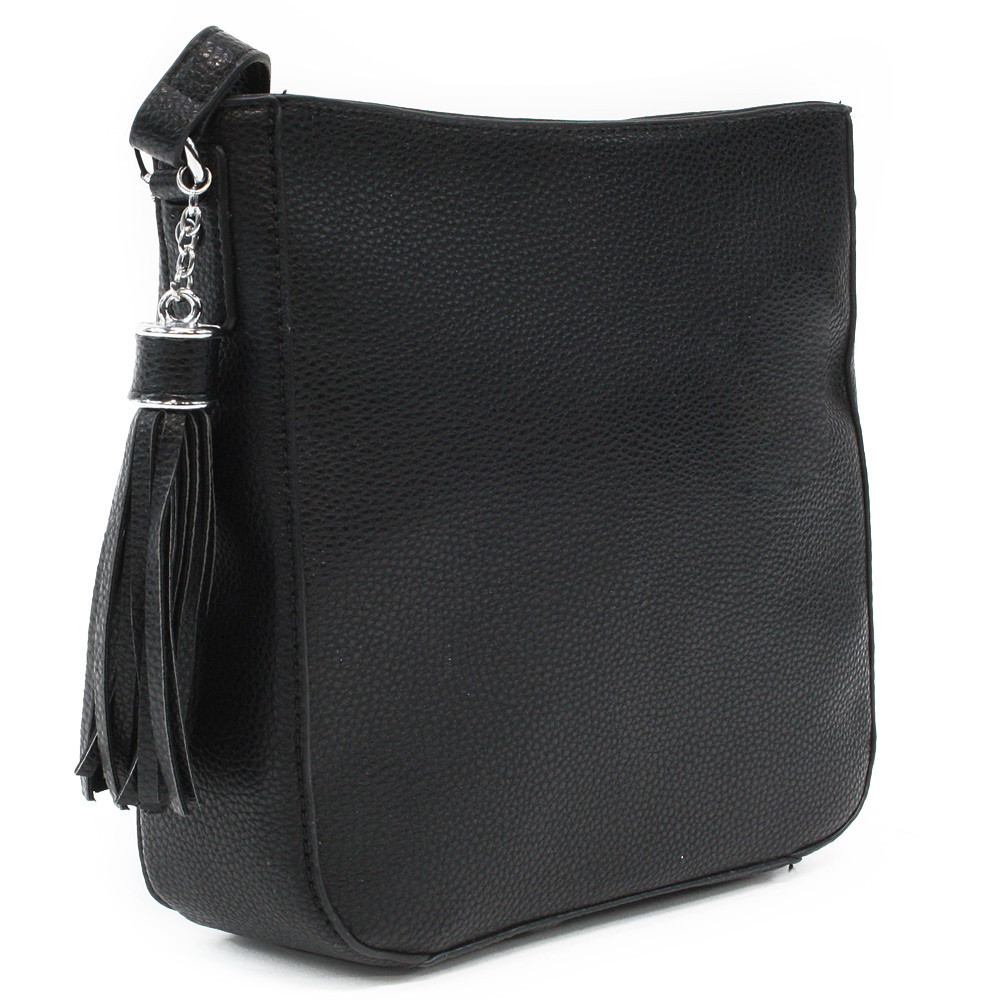 Černá zipová dámská crossbody kabelka Garren