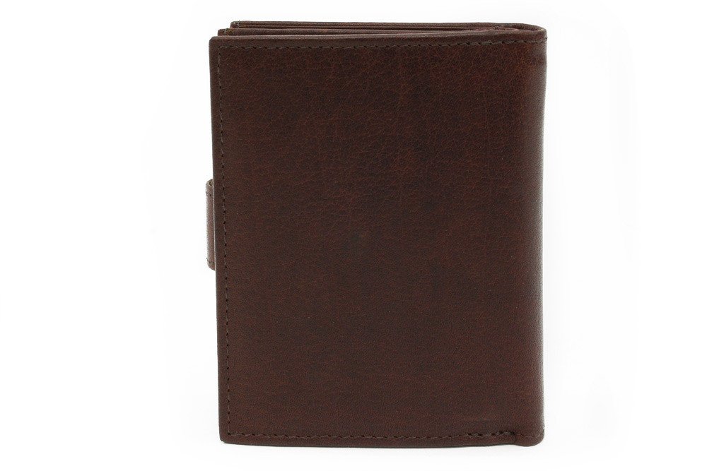 Tmavě hnědá dámská kožená peněženka se zápinkou Bartlett