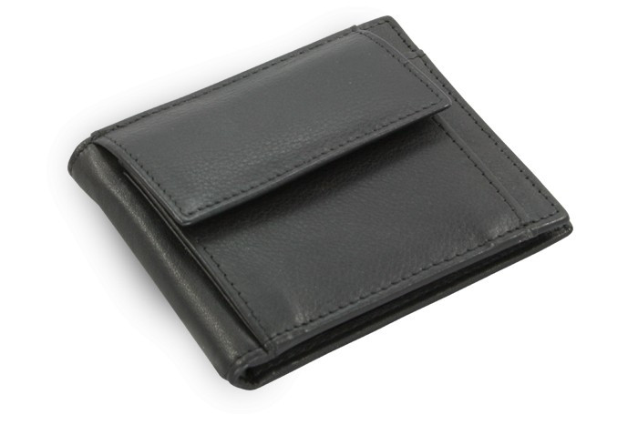 Čierna pánska kožená peňaženka - dolárovka Parker