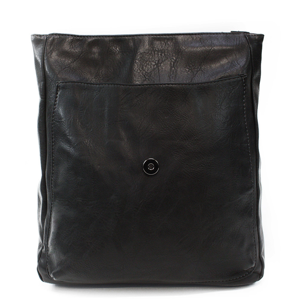 Černý stylový dámský klopnový batoh Maliah