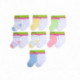 Růžové pruhované kojenecké froté ponožky Brigita - 6 - 12 měsíců