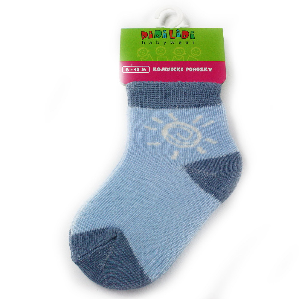 Světle modré kojenecké chlapecké ponožky Francis 6 - 12 měsíců - 1 pár