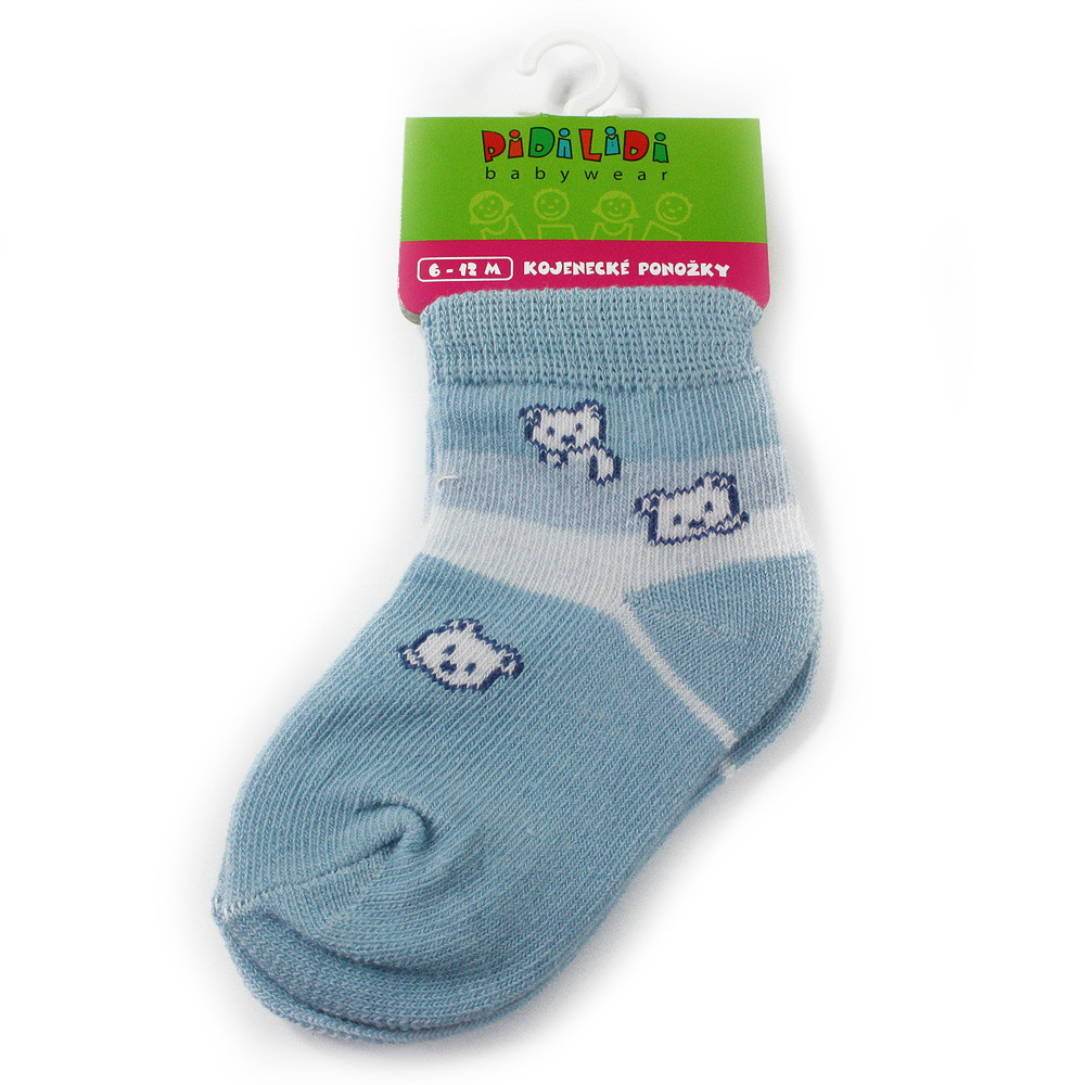 Světle modré kojenecké chlapecké ponožky s motivem Francis 6 - 12 měsíců - 1 pár