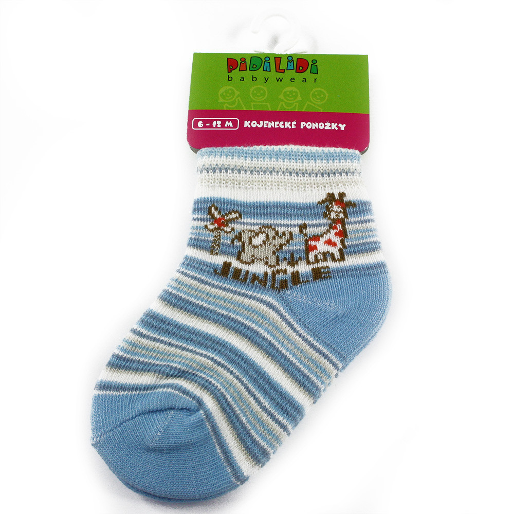 Modré kojenecké chlapecké ponožky s motivem Francis 6 - 12 měsíců - 1 pár