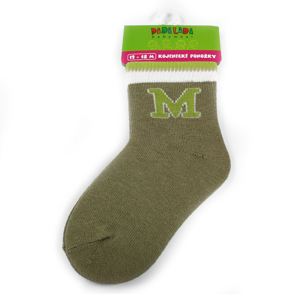 Tmavě zelené kojenecké chlapecké ponožky Chad 12 - 18 měsíců - 1 pár