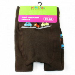 Tmavo hnedé chlapčenské froté pančuchy Marios - veľkosť - 62/68
