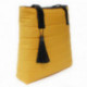 Žlutá dámská prošívaná shopper kabelka Aymery