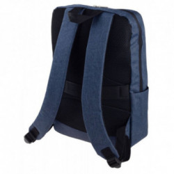 Tmavomodrý zipsový mestský batoh na notebook Dacian