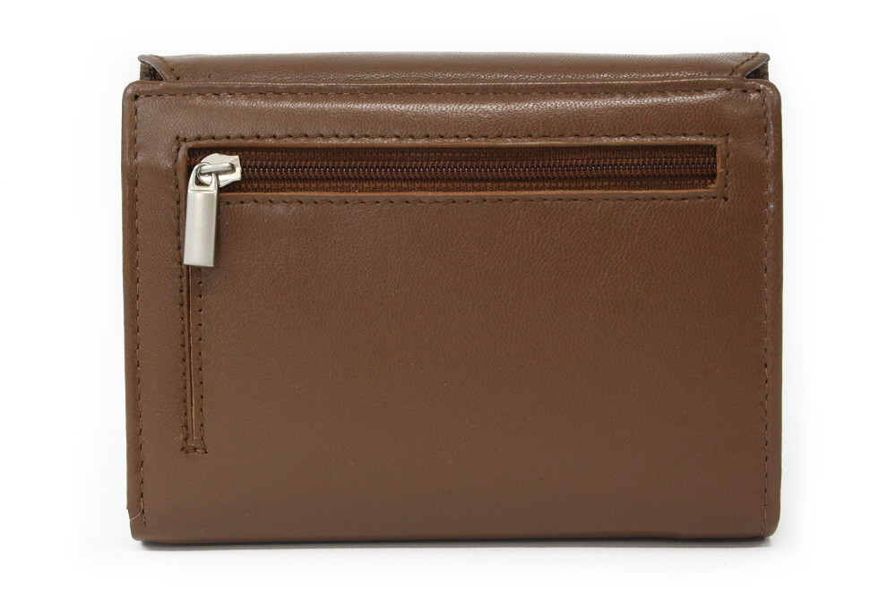 Světle hnědá dámská peněženka s klopnou Prewitt