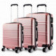 Starorůžový kvalitní cestovní set kufrů 3 v 1 Brenton
