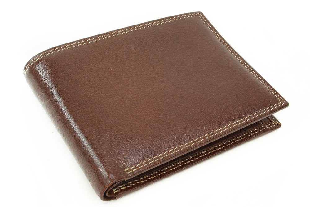 Hnedá kožená elegantná peňaženka Gaynor