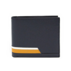 Tmavomodrá kožená pánska peňaženka Birger