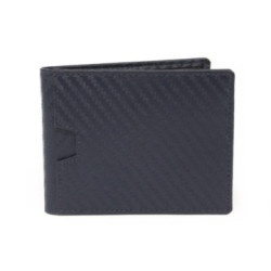 Modročierna pánska kožená dolárovka s klipom Marit