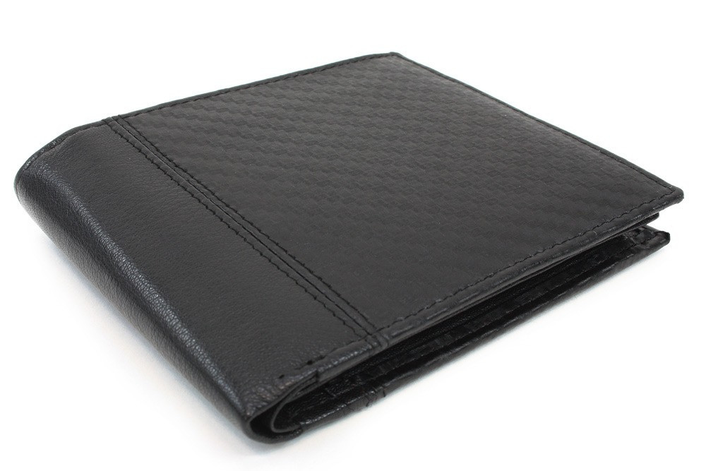 Čierna kožená pánska peňaženka Fingal
