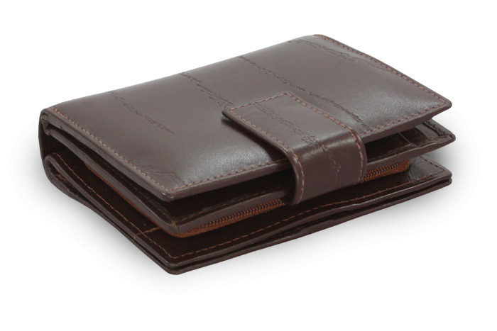 Tmavo hnedá dámska kožená peňaženka Makenzie