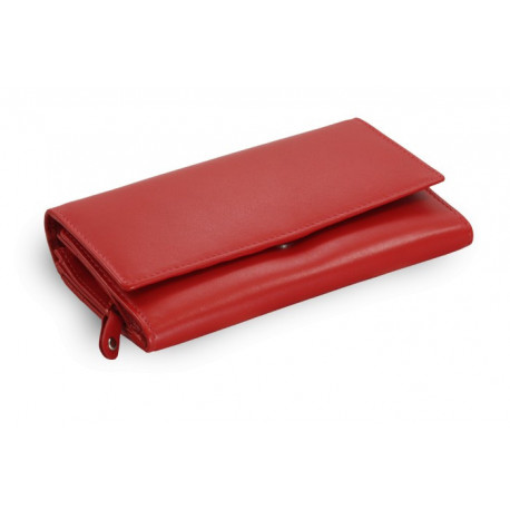 Červená dámská kožená psaníčková peněženka Imogen