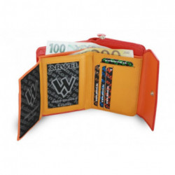 Červená dámska kožená peňaženka Sawyer