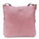 Světle růžová dámská zipová kabelka přes rameno Landers