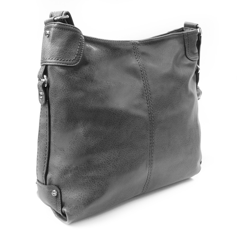 Tmavě šedá moderní crossbody kabelka Abra