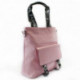 Světle růžová velká dámská zipová taška Aamu