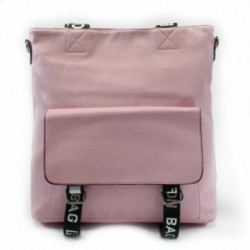 Svetloružová veľká dámska zipsová taška Aamu
