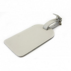 Svetlosivý kožený batožinový štítok Brienli