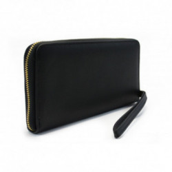 Čierna zipsová dlhá dámska peňaženka Kauko