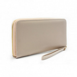 Béžová zipsová dlhá dámska peňaženka Kauko
