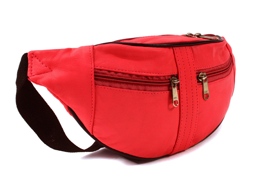 Červená dámska trendy kožená kabelka l´advinka Kaysen