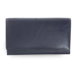 Modrá dámska kožená listová peňaženka Elizbeth