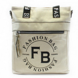 Zlatá priestranná dámska zipsová taška Theofania