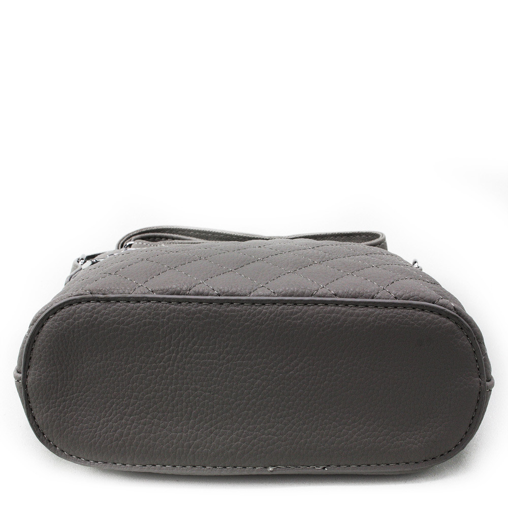 Světle šedá malá crossbody dámská kabelka Cordelia