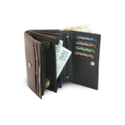 Čierna dámska kožená peňaženka Chloen