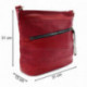 Tmavě červená moderní dámská crossbody kabelka Gwenaelle