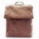 Světle růžový klopnový elegantní dámský batoh/kabelka Filikita