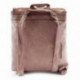 Světle růžový klopnový elegantní dámský batoh/kabelka Filikita