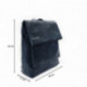 Tmavě modrý klopnový elegantní dámský batoh/kabelka Filikita