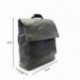 Tmavě šedý klopnový elegantní dámský batoh/kabelka Filikita
