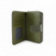 Zelená velká dámská zipová peněženka se zápinkou Nisios