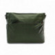 Tmavě zelená prostorná dámská zipová kabelka Efthalia