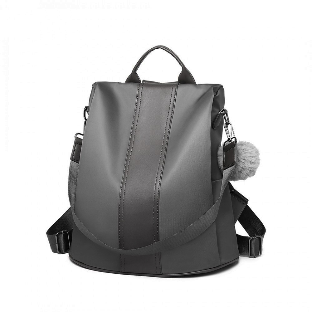Sivý štýlový moderný dámsky batoh/kabelka Ahana